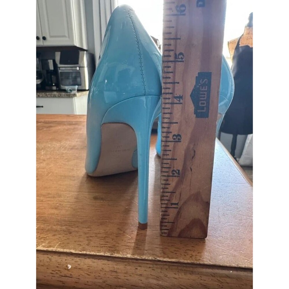 Bright blue patent leather pointed-toe pumps Steve Madden  4” stiletto - Picture 8 of 8
